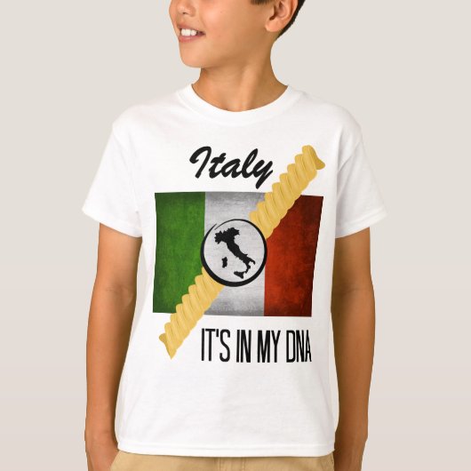 イタリア私のDNA祖先フラグRotiniイタリアンにある Tシャツ (正面)