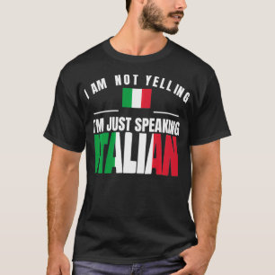 イタリア私は叫んでない私は単話なるイタリアン Tシャツ