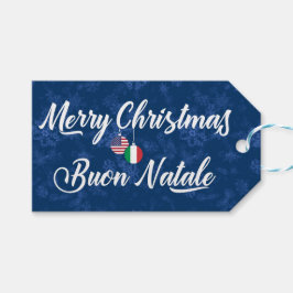 イタリア系アメリカ人のための二か国語クリスマスギフトタグ ギフトタグ