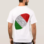 イタリア系アメリカ人のアメリカンフットボール選手 Tシャツ (裏面)