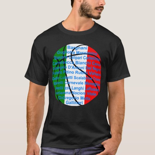 イタリア系アメリカ人のバスケットボール選手 Tシャツ (正面)
