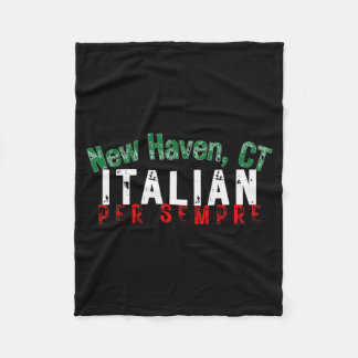イタリア系アメリカ人の誇り ニューヘイブン コネチカット州の遺産 イタリア フリースブランケット