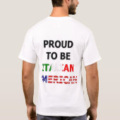 イタリア系アメリカ人 Tシャツ (裏面)