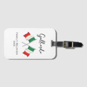 イタリア系家族の再会 ラゲッジタグ (正面横)