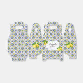 イタリア結婚のタイル柑橘類の地中海のモチーフ フェイバーボックス (折り畳みなし)