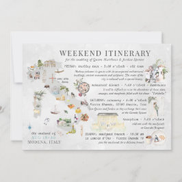 イタリア結婚の観光カードで週末 招待状