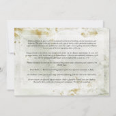 イタリア結婚の観光カードで週末 招待状 (裏面)