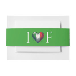 イタリア結婚カップル 招待状ベリーバンド