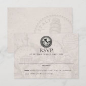 イタリア結婚パスポート 出欠カード (正面/裏面)