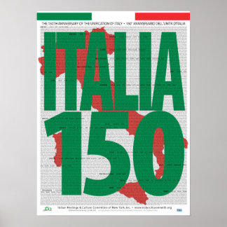 イタリア統一150周年記念ポスター ポスター