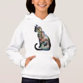 イタリア絵を描のシルエット猫の芸術 (正面)