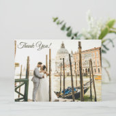 イタリア絵を描のヴェネツィアのグランド・カナルの サンキューカード (スタンド正面)