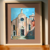 イタリア絵を描のヴェネツィアのブラゴラにあるサン・ジョバンニの ポスター