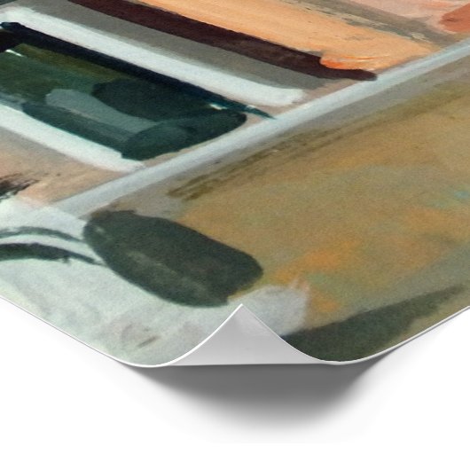 イタリア絵を描のヴェネツィアのブラゴラにあるサン・ジョバンニの ポスター (角)