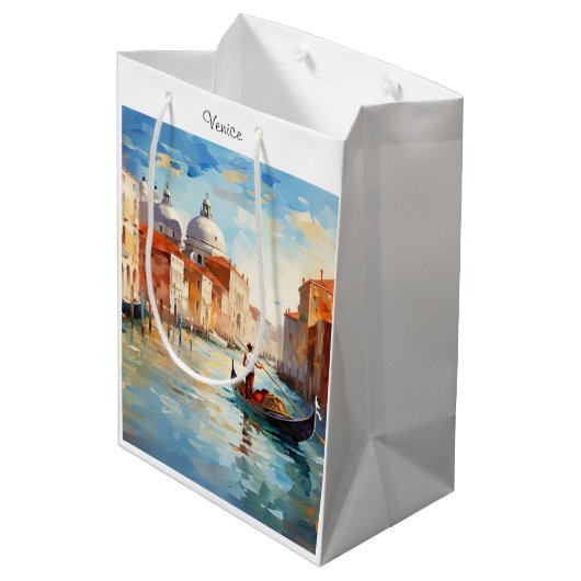イタリア絵を描ヴェネツィア ミディアムペーパーバッグ (裏面アングル)