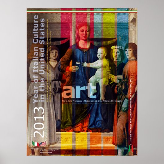 イタリア美術のポスタイタリアンー・イヤー・オブ・カルチャー ポスター (正面)