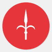 イタリア自由領土トリエステ国旗の記号 ラウンドシール (正面)