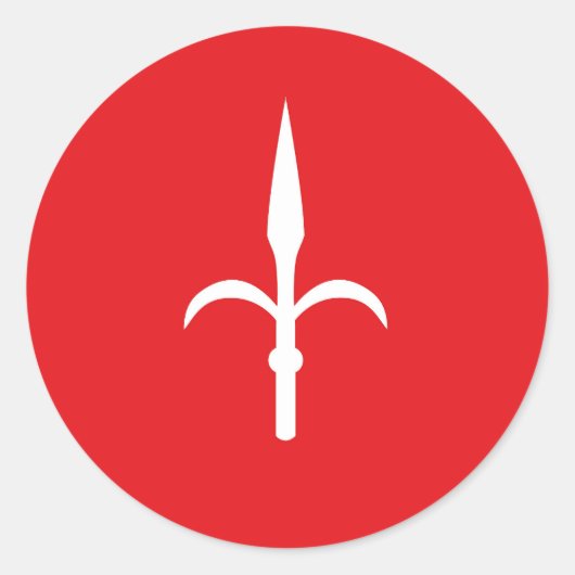 イタリア自由領土トリエステ国旗の記号 ラウンドシール (正面)