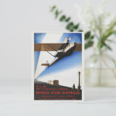 イタリア航空ヴィンテージポスター1924 ポストカード (スタンド正面)