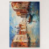 イタリア芸術的の浮かぶ都市の夢のような景色 ジグソーパズル (縦)