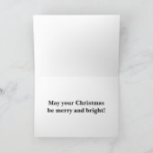 イタリア製のきらきらライトがついたクリスマスカード カード (内部)