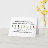 イタリア製のきらきらライトがついたクリスマスカード カード (黄色い花)