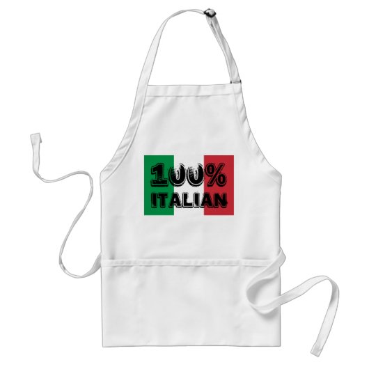 イタリア製エプロン 100% スタンダードエプロン (正面)