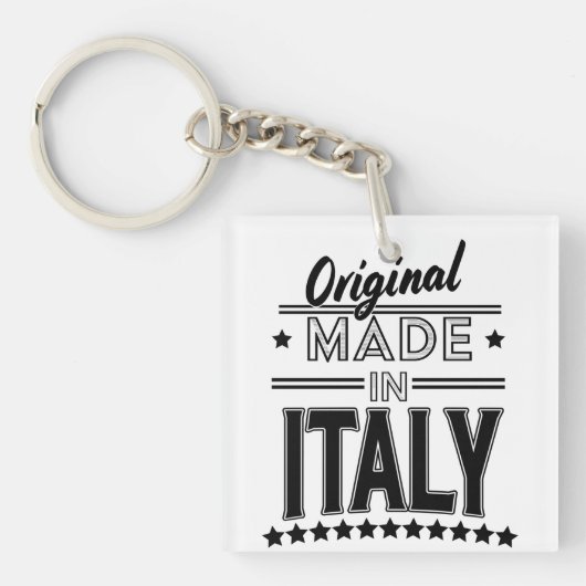 イタリア製オリジナルロゴ キーホルダー (正面)