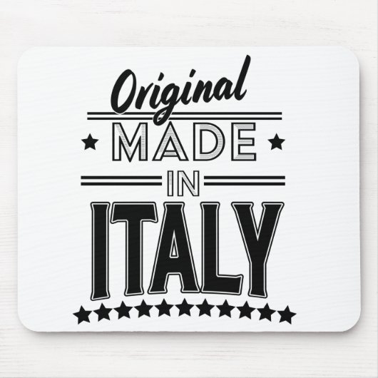 イタリア製オリジナルロゴ マウスパッド (正面)