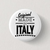 イタリア製ロゴ 缶バッジ (正面)