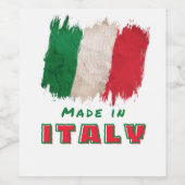 イタリア製 ワインラベル (シングルラベル)