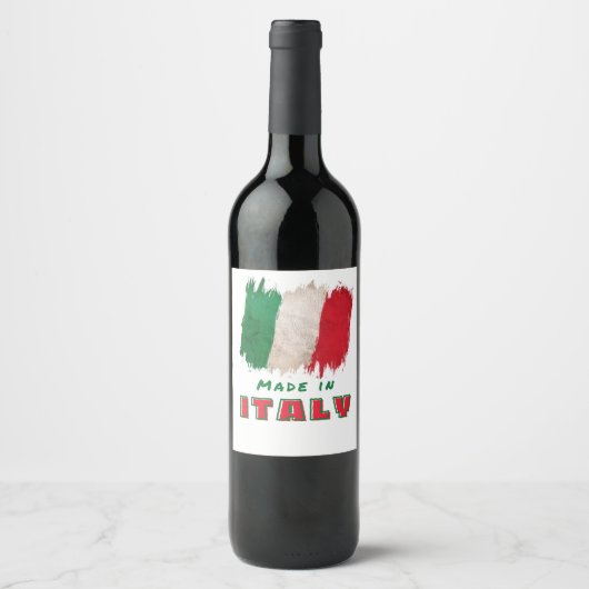 イタリア製 ワインラベル (正面)