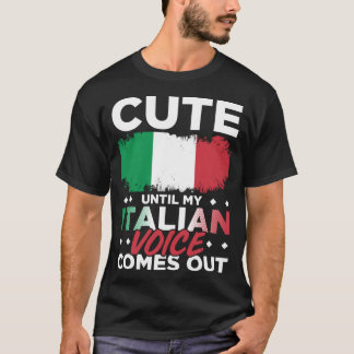 イタリア訛りが出て笑えるまで可愛いイタリア Tシャツ
