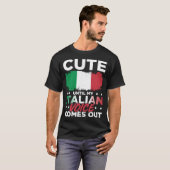 イタリア訛りが出て笑えるまで可愛いイタリア Tシャツ (正面フル)