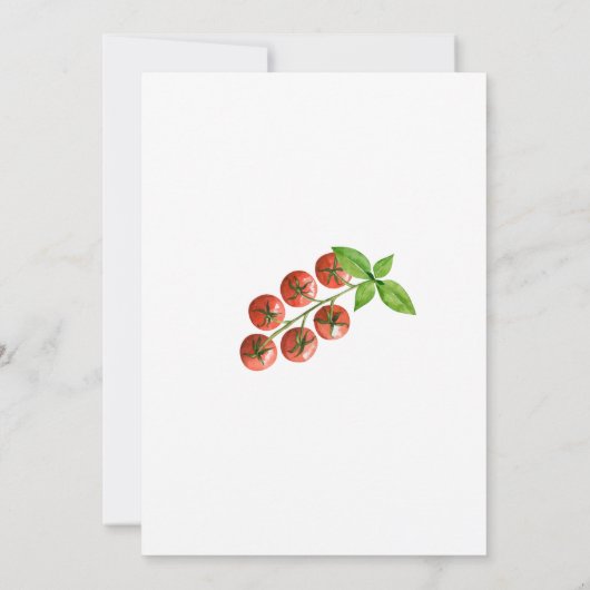 イタリア誕生日の水の色 招待状 (裏面)