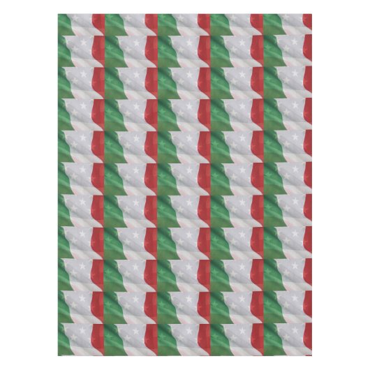 イタリア語および米国の旗 テーブルクロス (正面)