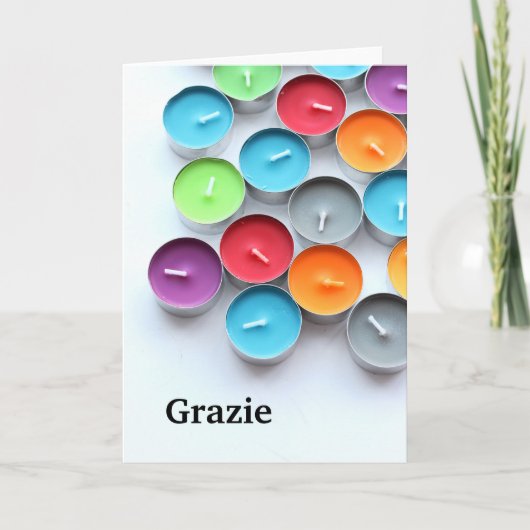 イタリア語で「ありがとう」 サンキューカード (正面)