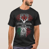 イタリア語と育つカナダ人はTシャツを定着させます Tシャツ (正面)