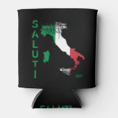 *~*イタリア語のサルティの地イタリアン図 缶クーラー (正面)