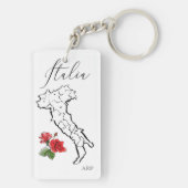 *~*イタリア語のバラ キーホルダー (裏面)
