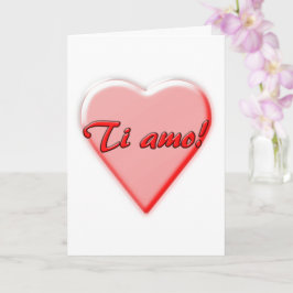 イタリア語のI Love Youカード カード