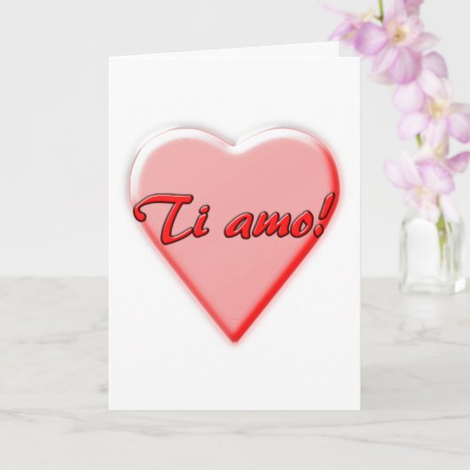 イタリア語のI Love Youカード カード (蘭)