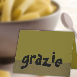 イタリア語はノートGrazie感謝していしています サンキューカード