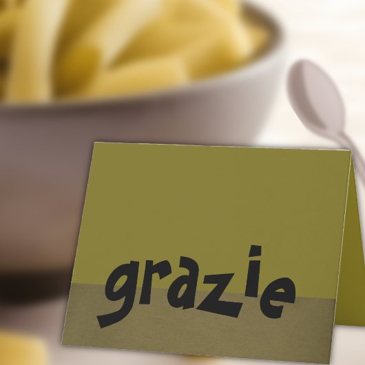 イタリア語はノートGrazie感謝していしています サンキューカード