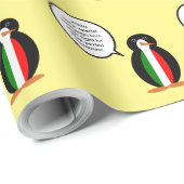 イタリア語を話すペンギンの旗 ラッピングペーパー (ロールコーナー)