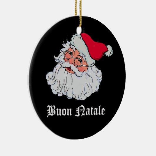 イタリア語サンタクロース#2 セラミックオーナメント (右)