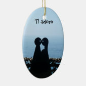 イタリア語リビエラのチタニウムのAdoroのクリスマスのオーナメント セラミックオーナメント (右)