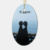 イタリア語リビエラのチタニウムのAdoroのクリスマスのオーナメント セラミックオーナメント (左)