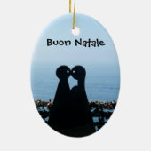イタリア語リビエラのチタニウムのAdoroのクリスマスのオーナメント セラミックオーナメント (裏面)