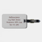 イタリア語リビエラ、Cinque Terreのビーチパラソル ラゲッジタグ (裏面横)